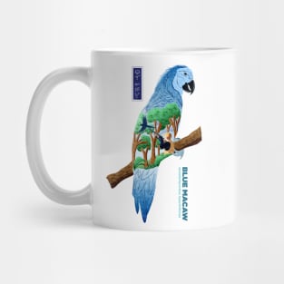 The Last Blue Macaw - White Mug